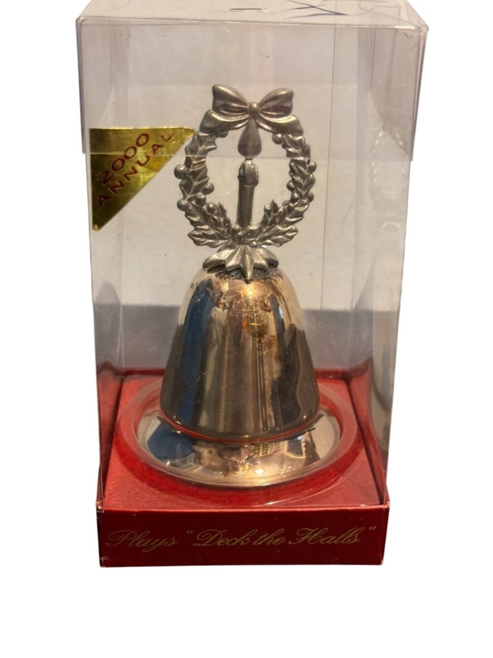 Vintage Lenox Kirk Stieff Silver Plated Musical Bell 2000 Deck the Halls Box GWC